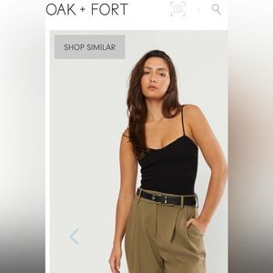OAK+FORT Sweetheart Neck Tank